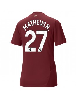 Billige Manchester City Matheus Nunes #27 Tredjedrakt Dame 2024-25 Kortermet